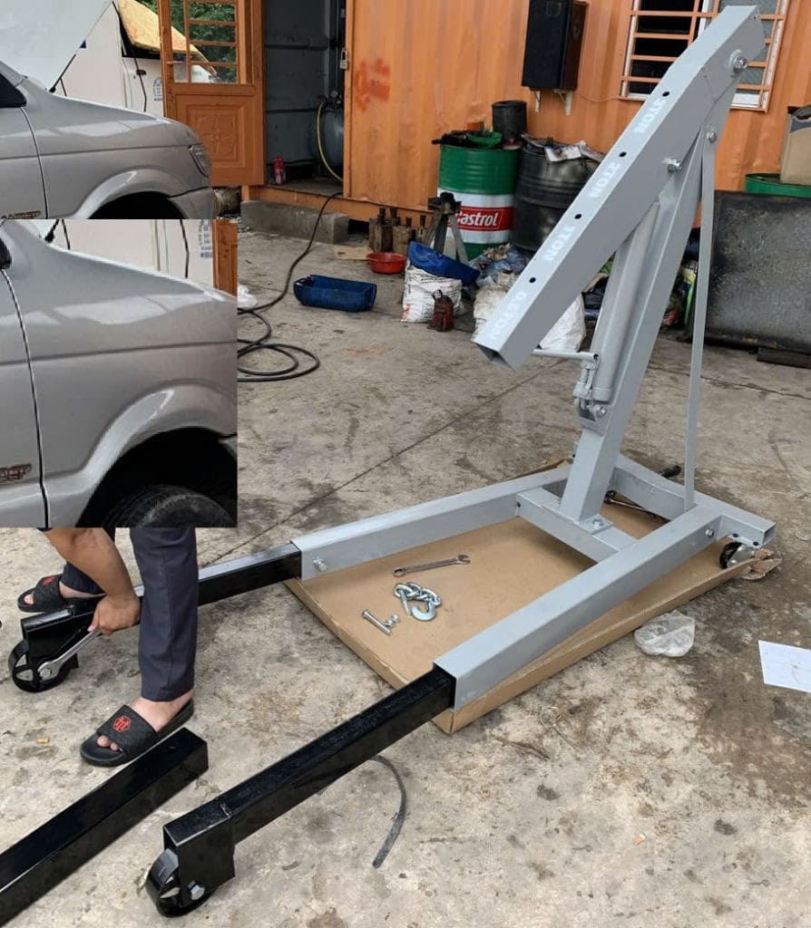 Cẩu móc máy 3 tấn gấp gọn giá rẻ