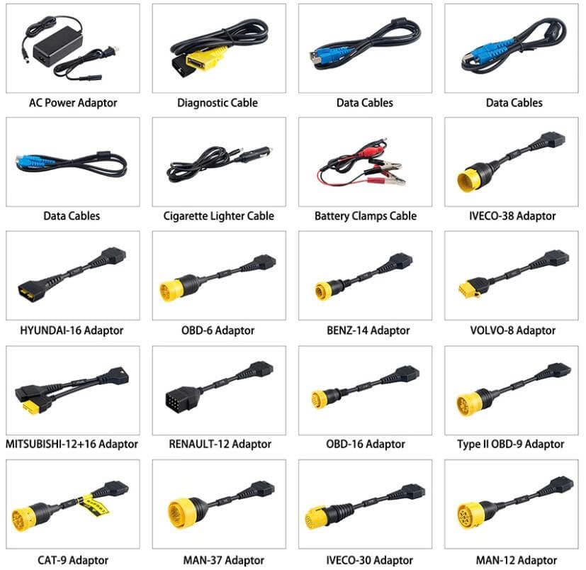 máy chẩn đoán ô tô đổ hộp xe tải