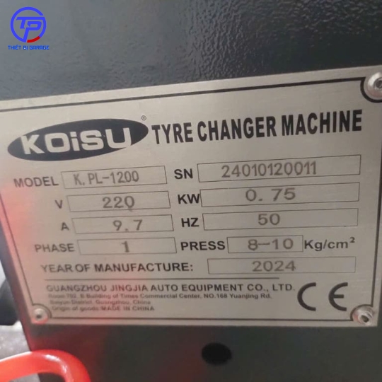 Máy ra vào vỏ xe giá tốt K.PL-1200 tốt nhất